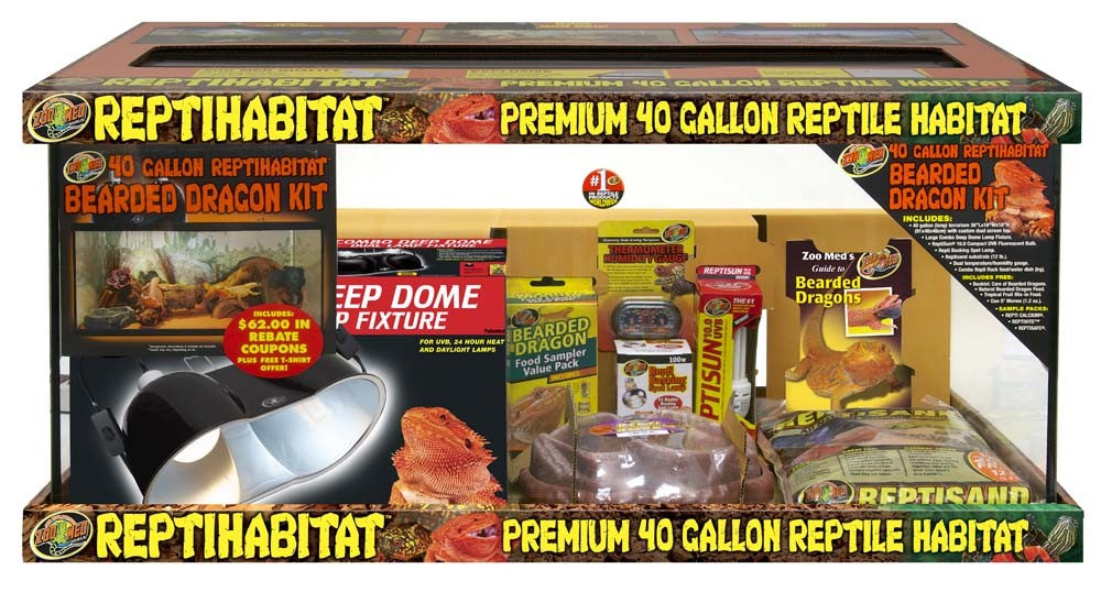 Zoo Med ReptiHabitat Bearded Dragon Kit 40 Gallon