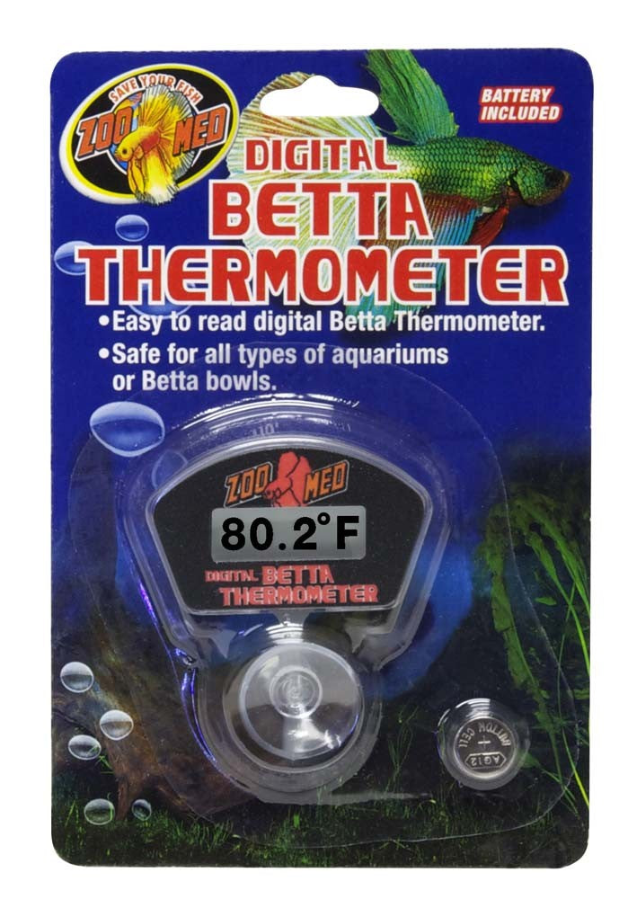 Zoo Med Digital Betta Thermometer - Aquarium Temperature Reader