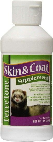 8 in 1 Ferretone Skin & Coat Supplement for Ferrets - 8 oz