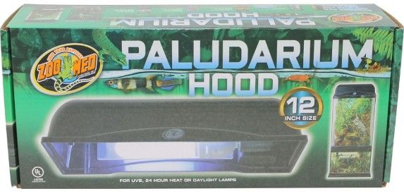 Zoo Med 12-Inch Paludarium Hood - Black - For Terrariums & Aquariums