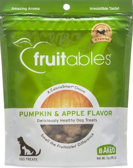 Fruitables Pumpkin & Apple Flavor Crunchy Dog Treats - 7 oz