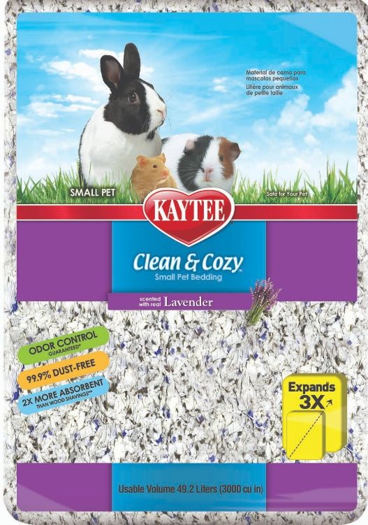 Kaytee Clean & Cozy Lavender Small Animal Bedding, 49.2 Liters
