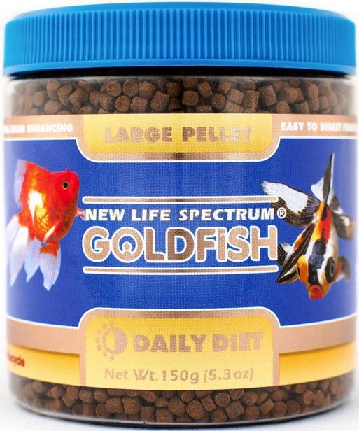New Life Spectrum Goldfish Large Pellets, 150g (5.3 oz) - Color Enhancing Sinking Food