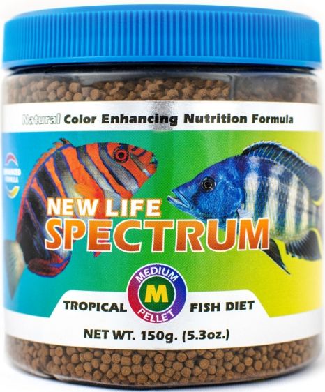 New Life Spectrum Tropical Fish Food - Medium Sinking Pellets, 150g, 2mm