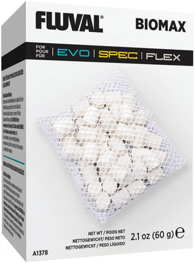 Fluval Spec/Flex/EVO Biomax Aquarium Filter Media - 60g Bio Stones