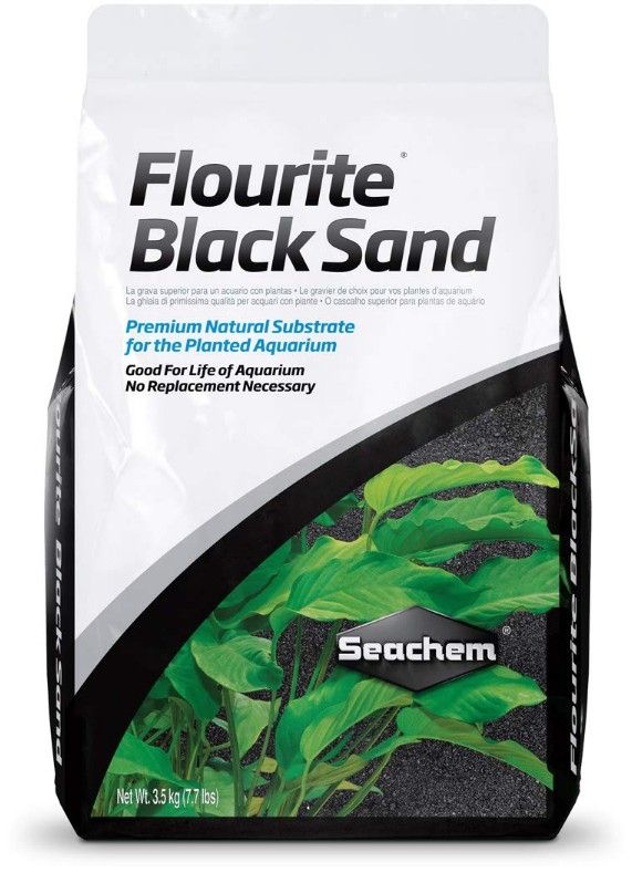 Seachem Flourite Black Sand Planted Aquarium Gravel 7kg/15.4lb