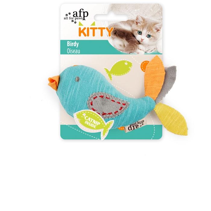 AFP Kitty-Birdy Cat Toy - Catnip Infused Kitten Plush Bird Toy