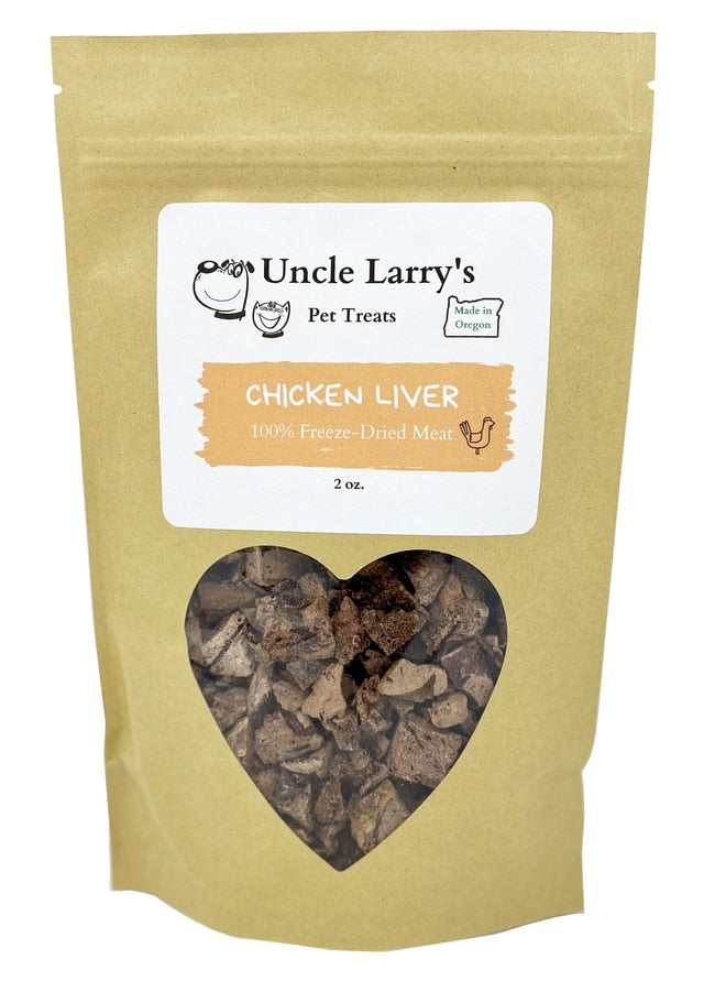 Uncle Larry's Treats 100% Chicken Liver Cat Treats - 2oz