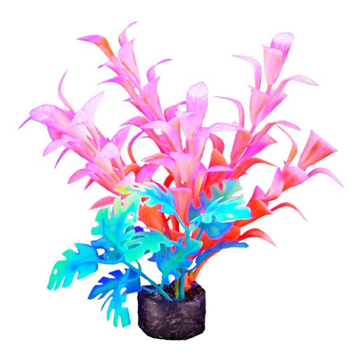 Marina iGlo Plant - 5.5" Aquarium Decoration - Glowing Artificial Plant