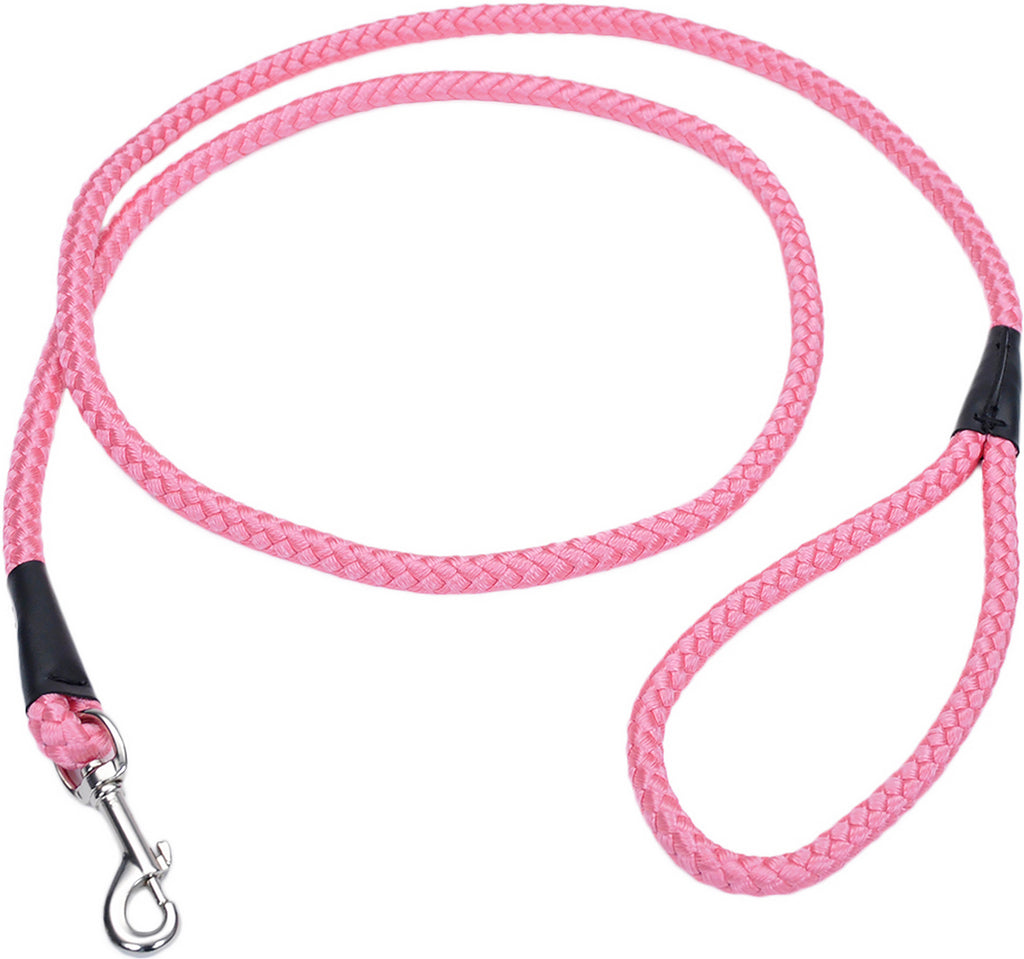 CST Rope Leash PNK 6' - Coastal Pet Products Dog Leash, Pink, 6 Foot Long