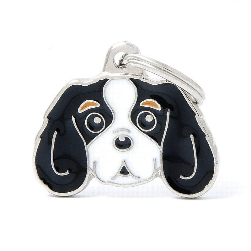 My Family Friends Cavalier King Charles Spaniel Tricolor Dog Tag