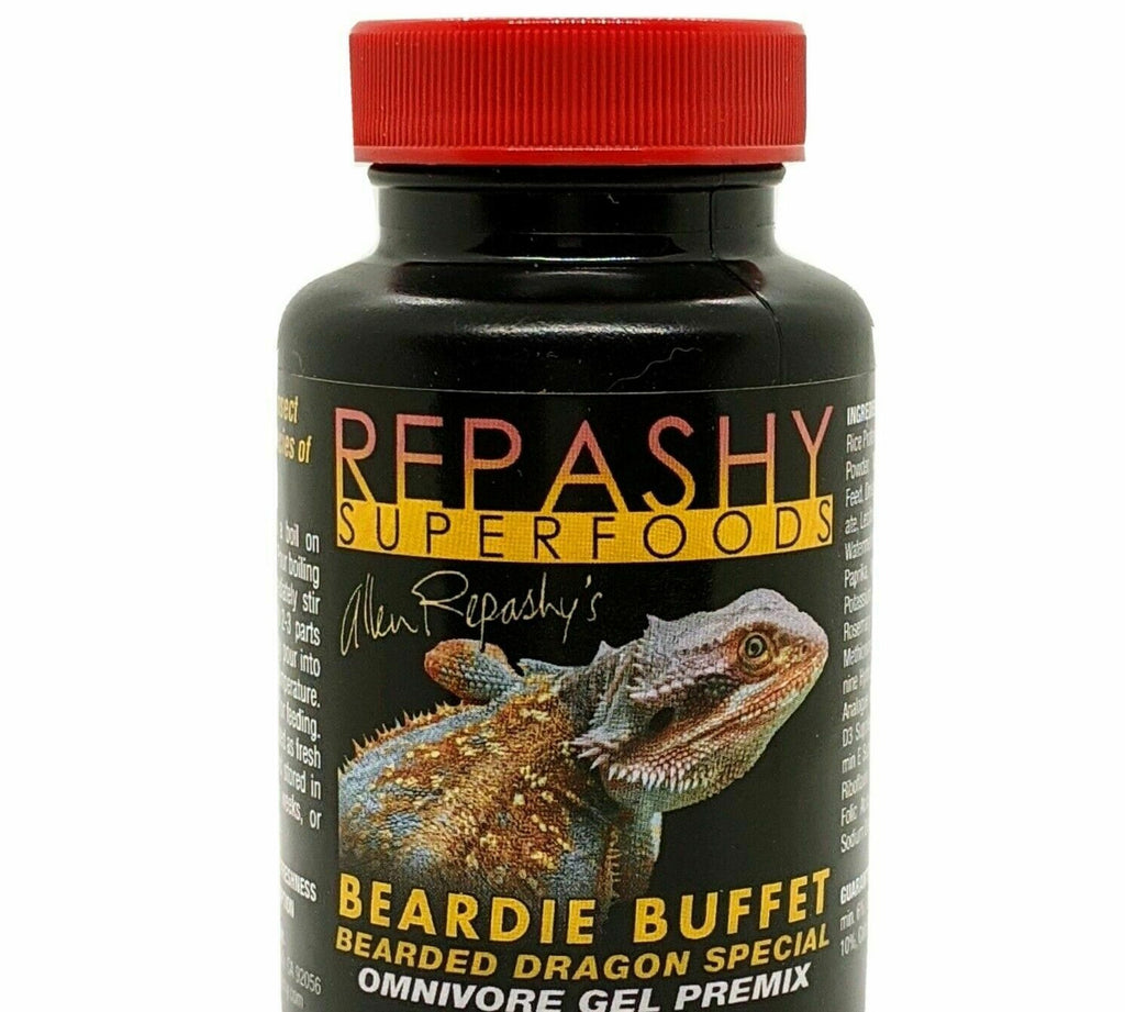 Repashy Superfoods Beardie Buffet - Bearded Dragon Food, Omnivore Gel Premix, 3oz/85g
