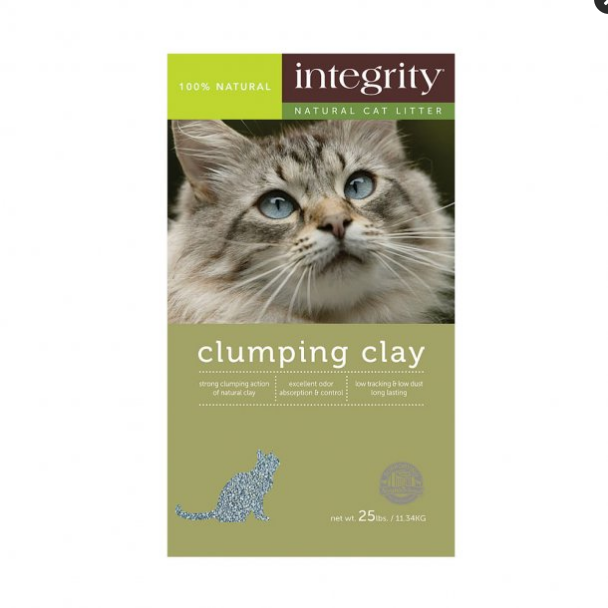 Integrity Clump Clay Litter - 25 lb Bag - Clumping Cat Litter
