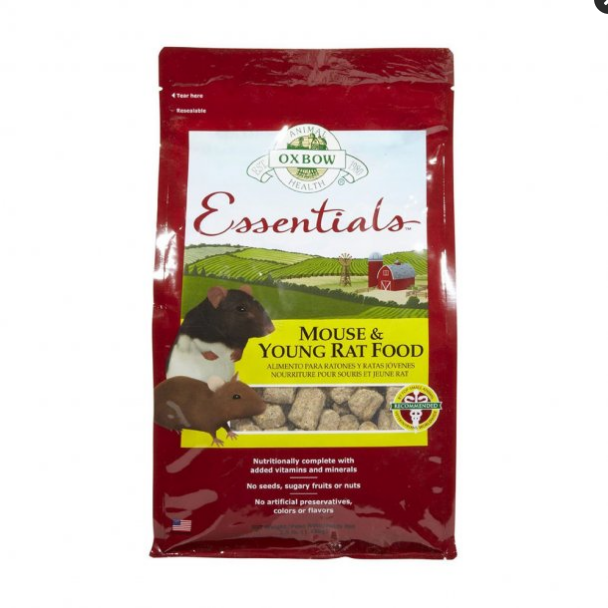 Oxbow Essentials Mouse & Young Rat Food - 2.5 lb, Small Animal Food