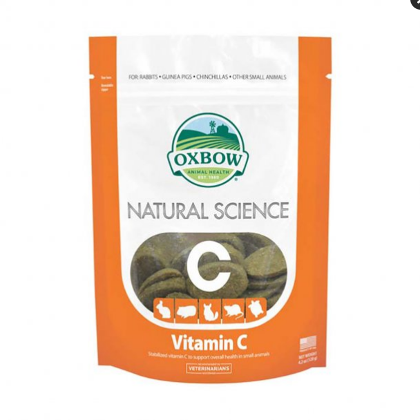 Oxbow Natural Science Vitamin C Supplement - Small Animal Support (4.2 oz / 60 ct)