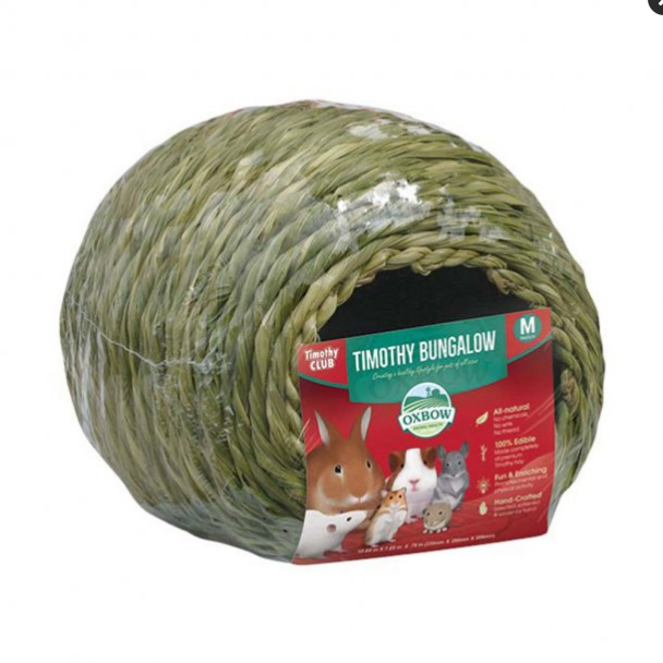 Oxbow Timothy Club Bungalow - Medium - Small Animal Hideout & Chew Toy