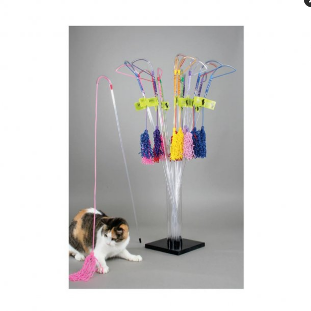 Vee PURRfect Curly Cat Wand Toy