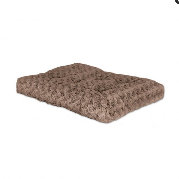 MidWest Quiet Time Ombre Swirl Pet Bed - 17x11 Mocha Plush Dog & Cat Bed