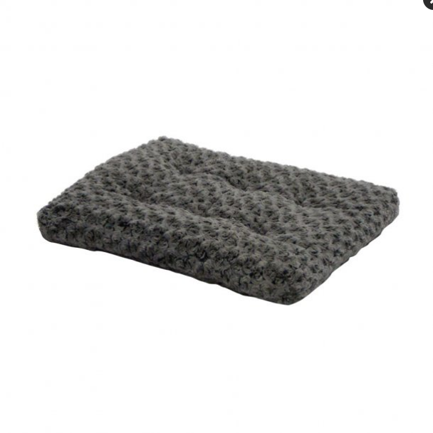 Midwest Quiet Time Ombre Swirl Pet Bed - Gray - 21 x 12 Inch - Plush Dog/Cat Bed