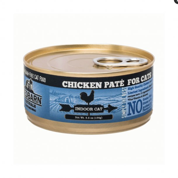 Redbarn 80010554 5.5 oz Cat Pate Chicken Indoor Cat Food