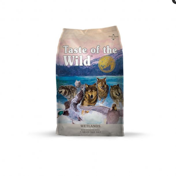 Taste of the Wild Wetlands Canine Recipe - Grain-Free with Roasted Fowl, 14 lb Dry Dog Food