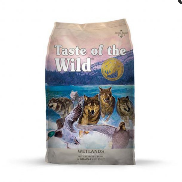 Taste of the Wild Wetlands Grain-Free Dry Dog Food, Roasted Fowl, 28 lb
