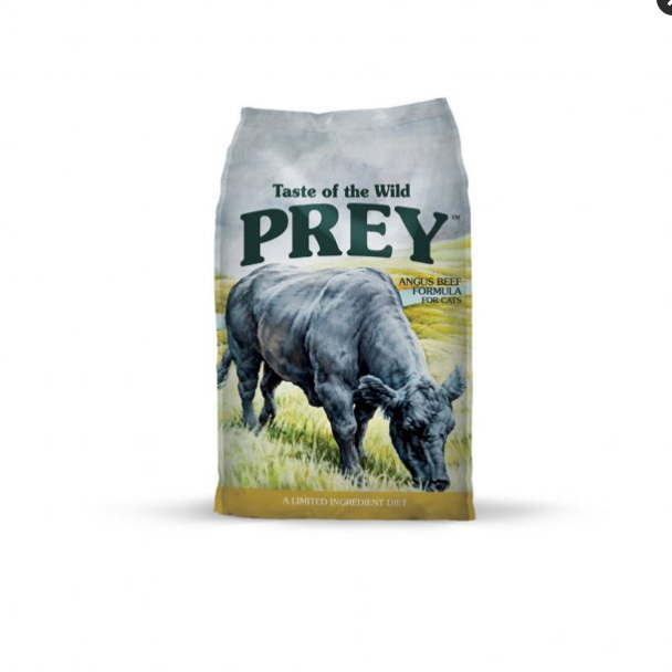 Taste of the Wild Prey Angus Beef Limited Ingredient Dry Cat Food, 15 lb