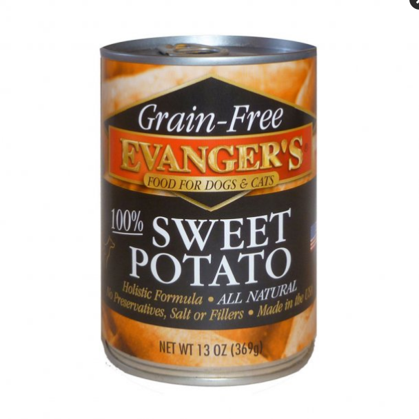 Evanger's Grain-Free 100% Sweet Potato Canned Dog & Cat Food, 12.8 oz Can