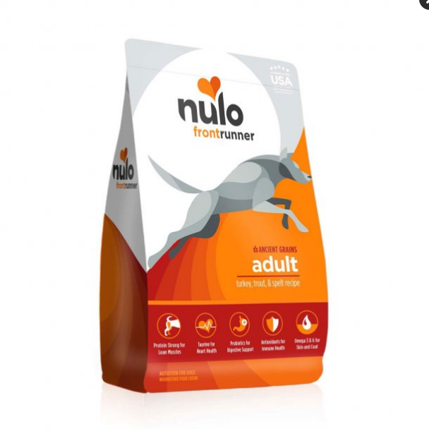 Nulo Frontrunner Adult Dry Dog Food - Turkey, Trout & Spelt Recipe - Grain Inclusive 3lb