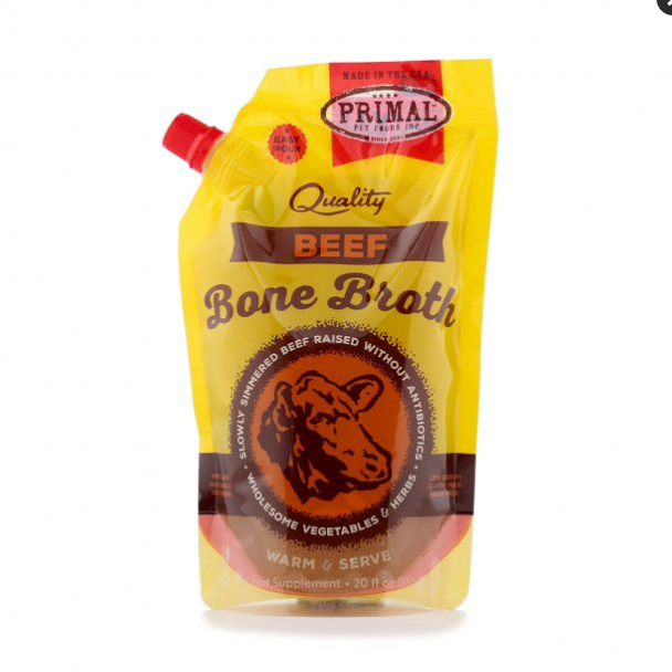 Primal Frozen Bone Broth - Beef - 20 oz - Dog & Cat