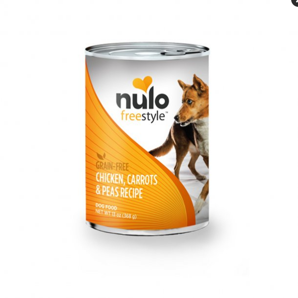 Nulo Freestyle Grain-Free Chicken, Carrots & Peas Pate Wet Dog Food, 13 oz Can