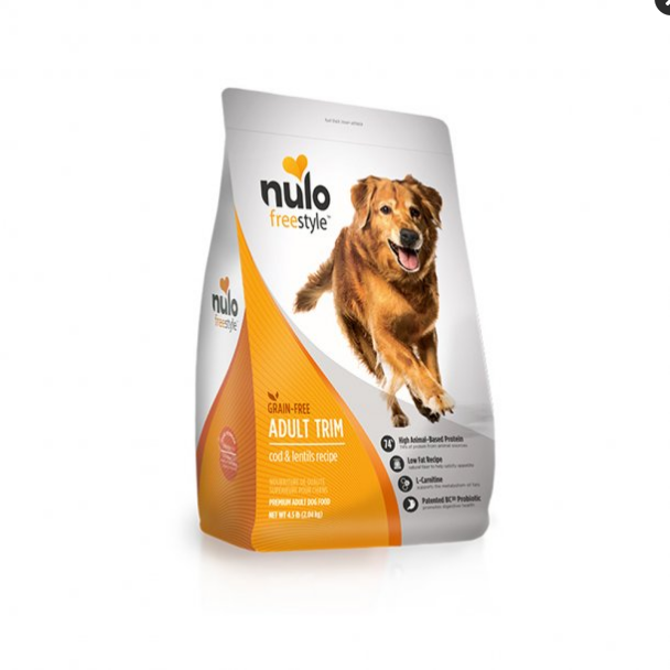 Nulo Freestyle Adult Trim Grain-Free Cod & Lentils Recipe Dry Dog Food (4.5 lb)