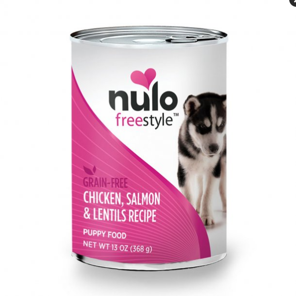 Nulo Freestyle Puppy Canned Dog Food, Chicken, Salmon & Lentils, Grain-Free, 13 oz