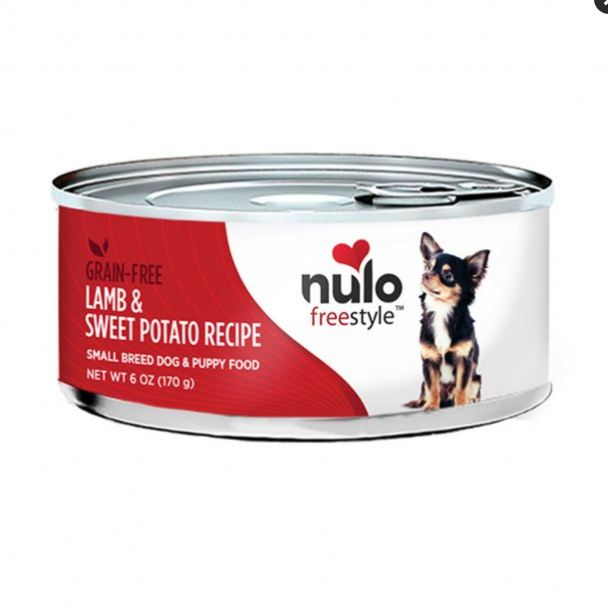 Nulo Freestyle Small Breed Puppy Grain-Free Lamb & Sweet Potato Recipe Wet Dog Food, 6oz Can