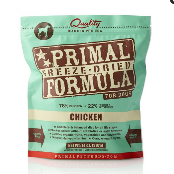 Primal Freeze-Dried Dog Food Chicken Nuggets, 14 oz - Grain-Free Raw Nutrition