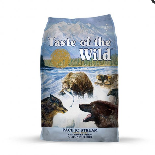 Taste of the Wild Pacific Stream Grain-Free Dry Dog Food, Salmon Recipe, 28 lb
