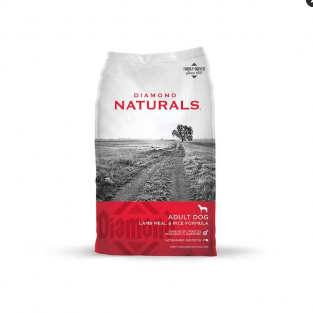 Diamond Naturals Adult Lamb Meal & Rice Formula Dry Dog Food - 40 lb Bag