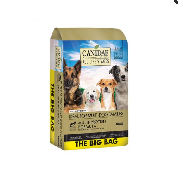 Canidae All Life Stages Multi-Protein Dry Dog Food Chicken, Turkey, Lamb & Fish Meals Recipe, 40 lb