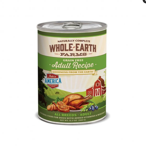 Whole Earth Farms Grain-Free Hearty Turkey Stew Canned Dog Food, 12-Pack