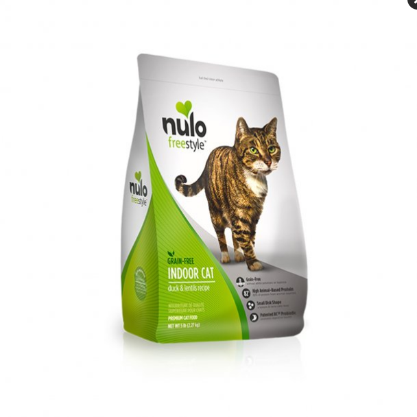 Nulo Freestyle Indoor Cat Food - Duck & Lentil, Grain-Free, 5 lb Bag