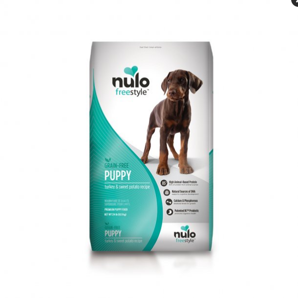 Nulo FreeStyle Puppy Turkey & Sweet Potato Recipe, Grain-Free Dry Dog Food, 24 lb Bag