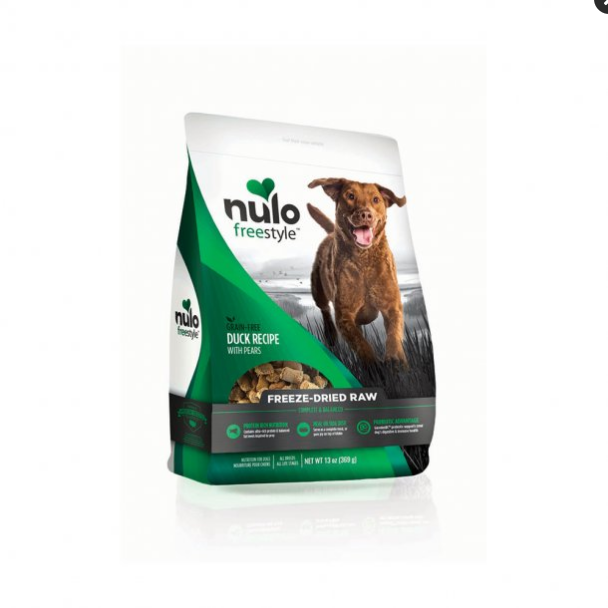 Nulo Freestyle Freeze-Dried Raw Duck with Pears Dog Food, Grain-Free, 13 oz