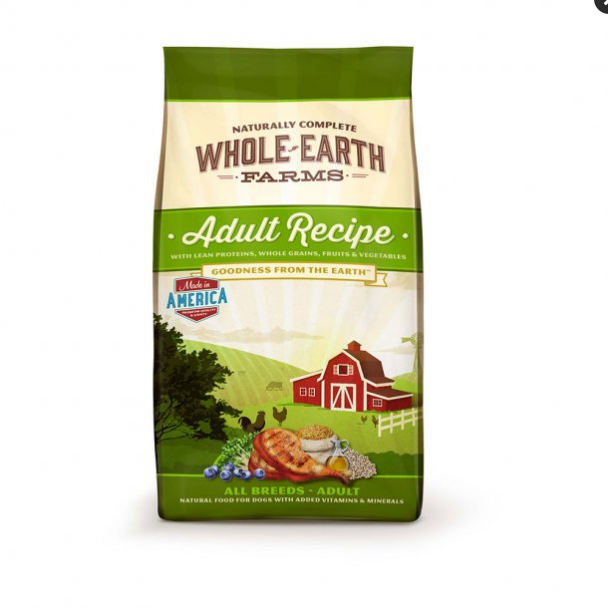 Whole Earth Farms Healthy Grains Dry Dog Food, Chicken and Rice Recipe, 25 lb Bag