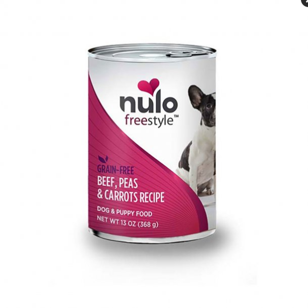 Nulo Freestyle Beef, Peas & Carrots Grain-Free Canned Dog Food, 13 oz