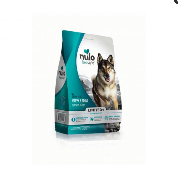 Nulo Freestyle Limited Plus Salmon Recipe Dog Food, Grain-Free, Puppy & Adult, 22 lb Bag