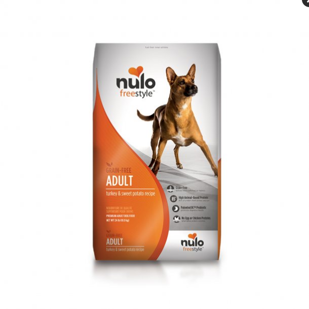Nulo Freestyle Grain-Free Turkey & Sweet Potato Adult Dry Dog Food, 24 lb