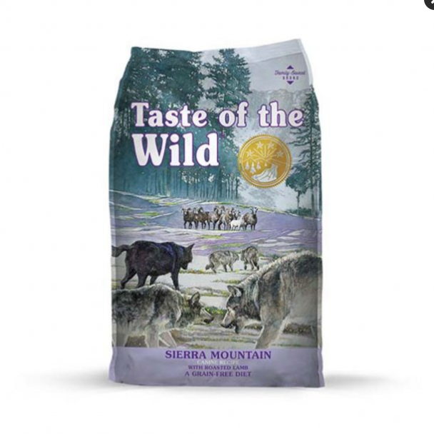 Taste of the Wild Sierra Mountain Lamb Grain-Free Dry Dog Food, 28-30 lb Bag