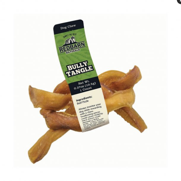 Redbarn Bully Tangle Dog Treat, All Natural Single Ingredient Beef Chew
