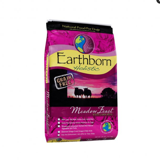 Earthborn Holistic Meadow Feast Grain Free Dry Dog Food, 28 lb
