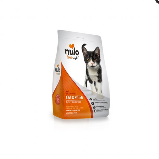 Nulo Freestyle Grain-Free Turkey & Duck Dry Cat & Kitten Food, 5 lb